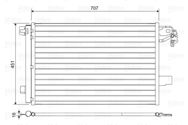 VALEO 814461 Condensator, climatizare