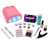 Cumpara ieftin Kit mare pentru unghii cu gel Christel Delux + lampă 36W