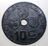 7.319 BELGIA WWII 10 CENTIMES 1944, Europa, Zinc