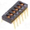 Intrerupator DIP, 2 pozitii, montare THT, 6 sectiuni, OMRON OCB - A6T-6101