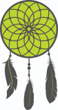 Cumpara ieftin Sticker decorativ Mandala, Galben, 85 cm, 4818ST-4, Oem