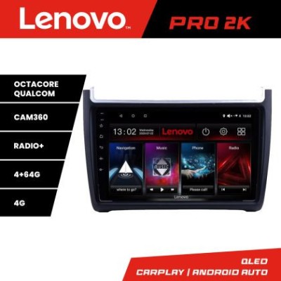 Navigatie VW Polo 2014- Lenovo Kit-655 8 core QLED 2K 4+64 360 Android Waze USB Navigatie Internet Youtube Radio CarStore Technology foto