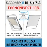 Pachet rulou interior opac + plasa interioara protectie DEPOSKY DUA + ZIA