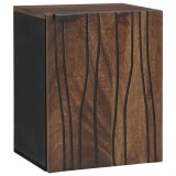vidaXL Dulap de Baie Suspendat &ndash; 38x33,5x48 cm Lemn Masiv și Lemn Tehnologizat