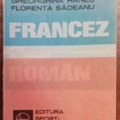 myh 421D - Hanes - Sadeanu - Mic dictionar Francez - Roman - ed 1983