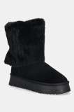 GOE cizme de zăpadă din piele &icirc;ntoarsă culoarea negru, SS2N4307 BLACK