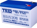 Accu.Pb.12V 7.1Ah TED borne late HR