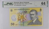 50 lei 2019 gradata PMG 64 Unc