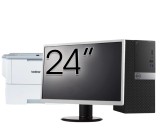 Pachet Calculator Second Hand DELL Optiplex 3040 Tower, Intel Core i3-6100 3.70GHz, 4GB DDR3, 500GB HDD + Monitor 24&amp;quot; + Imprimanta Brother HL-L63