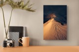 Tablou Canvas pe culmile aurii, art de natură &icirc;n stil pictural, 26 x 39 cm, CMCLASS