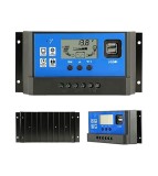 50A DC 12V-24V PWM Regulator de incarcare solara cu LCD ?i 5V USB