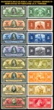 REPRODUCERI lot 8 bancnote seria 1937 Canada- George VI