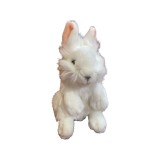 Jucarie iepuras angora 20cm alb