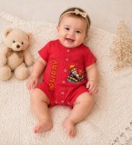 Salopeta de vara pentru bebelusi, corai, Holiday (Marime Disponibila: 12 luni)