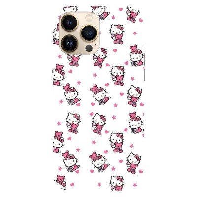 Husa compatibila cu Apple iPhone 14 Plus, Viceversa, model Hello kitty bear pattern, Silicon, TPU foto