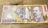 (1) Romania bancnota 100000 lei 2001