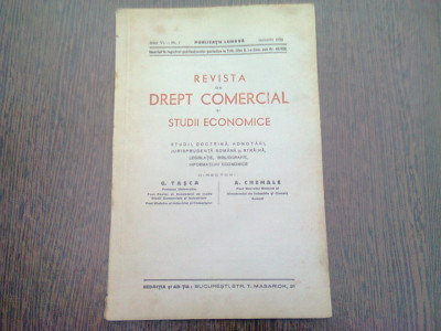 REVISTA DE DREPT COMERCIAL SI STUDII ECONOMICE NR.1/1939 foto