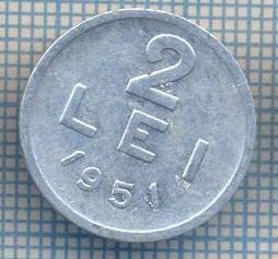 AX 728 MONEDA- ROMANIA - 2 LEI -ANUL 1951 -STAREA CARE SE VEDE foto