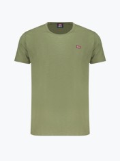 Tricou barbati din bumbac cu decolteu la baza gatului, Verde (Marime: XL) foto
