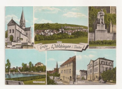 SG4 - Carte Postala-Germania, Wolchingen i. Baden, Circulata 1965 foto
