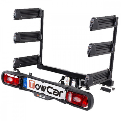 Suport schi/snowboard TowCar Aneto 4 cu prindere pe carligul de remorcare foto