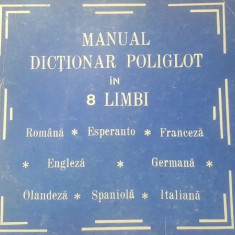 Manual dictionar poliglot in 8 limbi