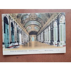 Carte postala, Palais de Verailles, Galerie des Glaces, 1925