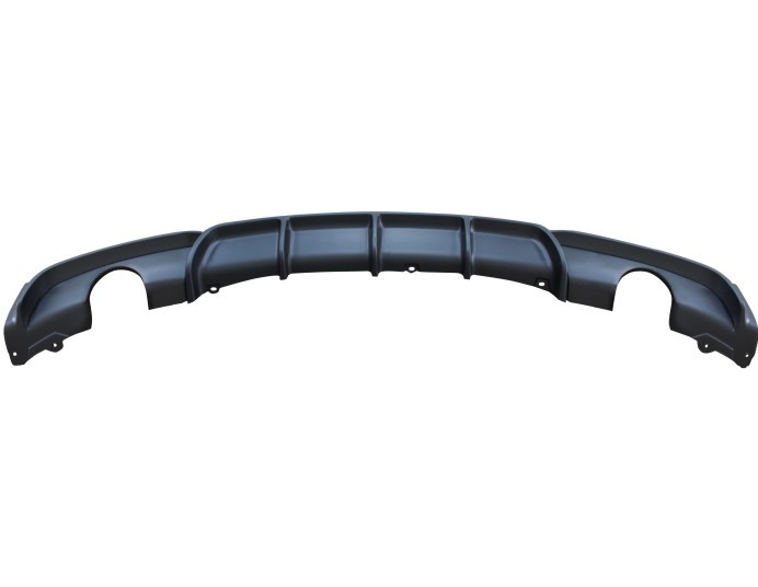 Spoiler bara spate BMW Seria 3 (F30/F31), 01.2012-12.2019, negru; type M-Performance; cu gauri pentru 2 iesiri simple; TUNING,