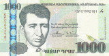 ARMENIA █ bancnota █ 1000 Dram █ 2015 █ P-59 █ UNC █ necirculata