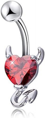 Dil Heart Zircon Piercing Buric Inele chirurgicale pentru buric Piercing pentru foto