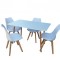 Set Masa Cu 4 Scaune HB01 Mica 120 cm