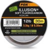 Fir Fox Edges Illusion Soft Fluorocarbon Hooklink, Naturals Green, 16lbs-7.3kg, 0.35mm, 30m