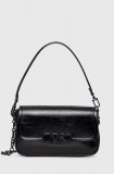 MICHAEL Michael Kors poseta de piele culoarea negru