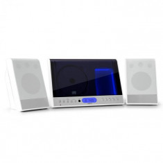 OneConcept Verticala 90 stereo CD MP3 USB SD AUX alb foto