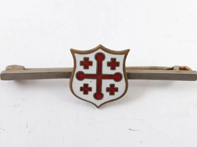 Veche insigna masonica Cavalerii Templieri H.W.Miller Birmingham foto