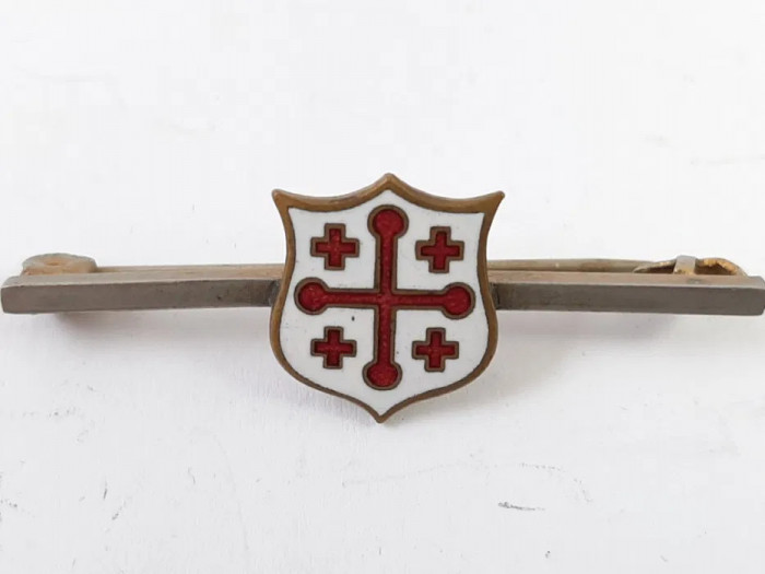 Veche insigna masonica Cavalerii Templieri H.W.Miller Birmingham