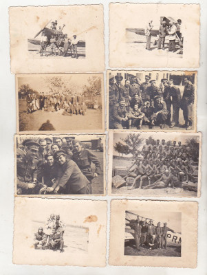 bnk foto - Lot fotografii aviatie aviatori armata WW II 1940 -1944 Romania foto