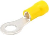 Papuci electrici izolati, galben cu Inel, 6,4 mm, lungime 32,50 mm, crimpat, 676, 10 terminale la blister Carpoint AutoDrive ProParts