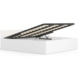 Somiera metalica rabatabila pentru pat 180x200 cm cu pistoane gaz, 26 lamele, cadru rezistent, negru