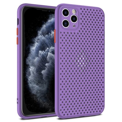 Husa de protectie, model tip Breath, pentru iPhone 12 Mini, Violet foto