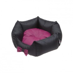 Patut Comfy Lola, Negru/Roz, 45 x 45 x 18 cm