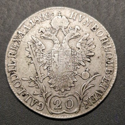 20 Kreuzer 1822 (Creitar) &amp;quot;A&amp;quot; - Viena foto