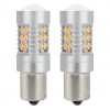 Set 2 Becuri LED Semnalizare CANBUS 1156 BAU15S PY21W P21W 6000K Alb Perfect 12/24V 800LM