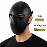 Masca de protectie balistica NIJ IIIA, Aramid (Kevlar), Rezistentă la 9mm și .44 Magnum, Sistem fixare reglabil, Negru