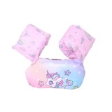 Vesta de salvare pentru copii cu aripioare de inot, flippy, mov, model unicorn