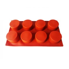 Forma silicon 8 cavitati, Pentru prajituri, Maro, 28 cm, 389COF