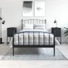 VidaXL Noptiere, 2 buc., negru, 32x42x70 cm, lemn compozit 826094