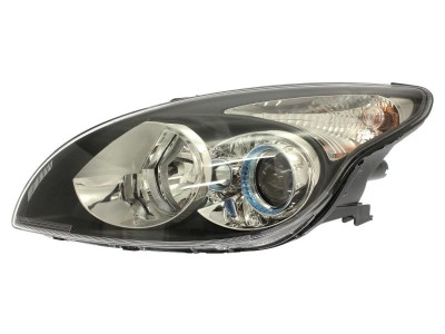 Far Hyundai I30 (Fd), 03.2007-03.2012, partea Stanga, H1+H7+PY21W+W5W; electric; negru; cu motor, OEM/OES foto