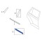 Bandou usa spate FORD EDGE, 10.2006-10.2014, partea dreapta, grunduit, gri,