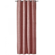 Draperie Elfie Opac cu inele Jemidi, 140 x 245 cm, Roz, Poliester, 55279.10.01